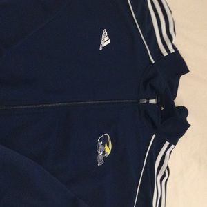 Adidas, University of Michigan Football, full zip warm-up jacket. men’s size 3XL